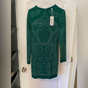 Emerald Green Jeweled Dress